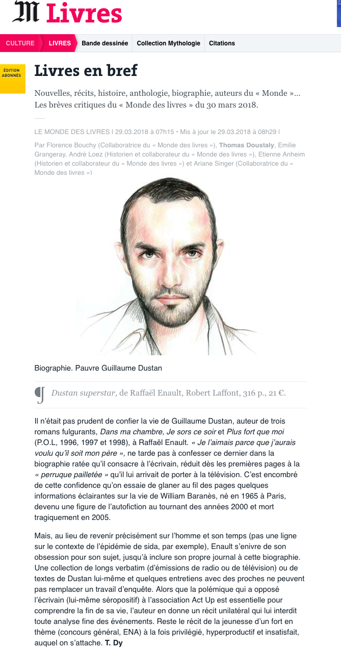 Raffaël Enault et ses soutiens glauques – Nabe's News Parmi ses quelques soutiens, Raffaël Enault peut compter sur Daniel Conrad, un science-fictionneux de Lorraine qui se ridiculise, avec son compère ...